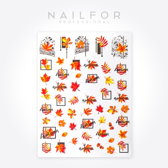 Décoration nail art reconstruction d'ongles Stickers ST647 automne Nailfor 1,99 €
