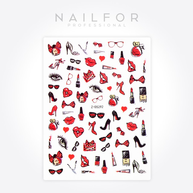 Decoración nail art , reconstrucción de uñas, Stickers ST706 Nailfor 1,99 €