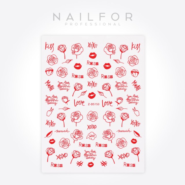 Decoración nail art , reconstrucción de uñas, Stickers ST707 Nailfor 1,99 €