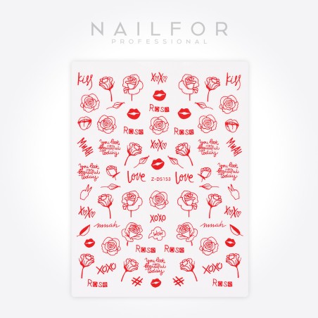 Decoración nail art , reconstrucción de uñas, Stickers ST707 Nailfor 1,99 €