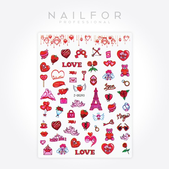 decorazione nail art ricostruzione unghie ADESIVI STICKERS ST708 Nailfor 1,99 €