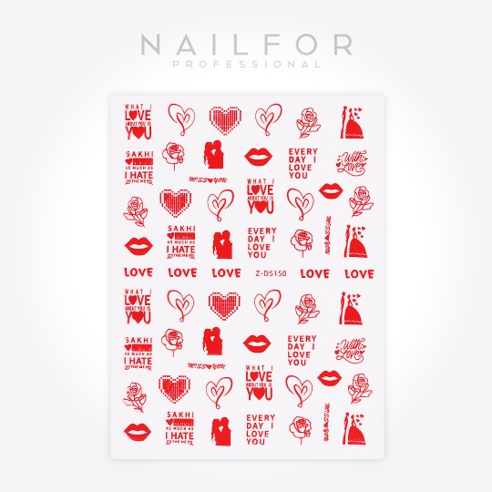 decorazione nail art ricostruzione unghie ADESIVI STICKERS ST709 Nailfor 1,99 €
