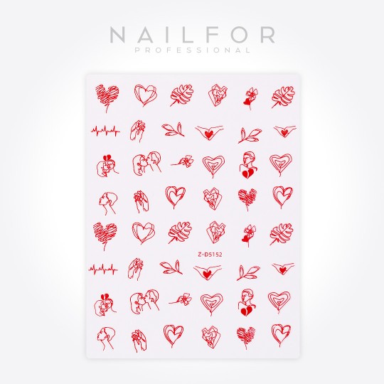 Décoration nail art reconstruction d'ongles Stickers ST710 Nailfor 1,99 €