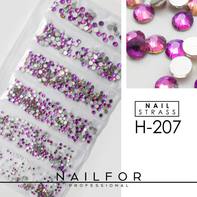 decorazione nail art ricostruzione unghie CRISTALLI STRASS DECORAZIONE NAIL ART H207 Nailfor 6,99 €