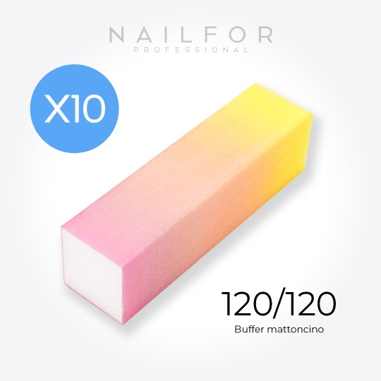 nail accessories, nails nail art high quality 10x Buffer brick unicorn pink 120/120 Nailfor €6.99 Nailfor