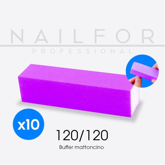 nail accessories, nails nail art high quality 10x Buffer brick purple 120/120 Nailfor €6.99 Nailfor