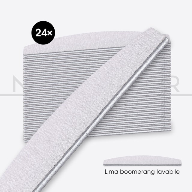 24x FILE BOOMERANG with high abrasiveness - white core