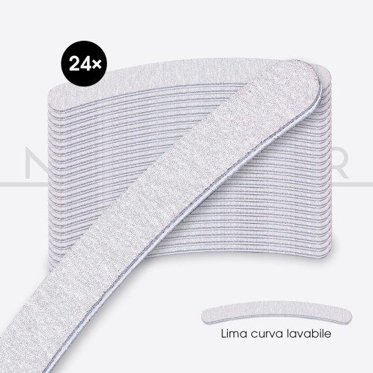 nail accessories, nails nail art high quality 24x HIGH ABRASIVE CURVED FILE - WHITE SOUL Nailfor €14.99 Nailfor
