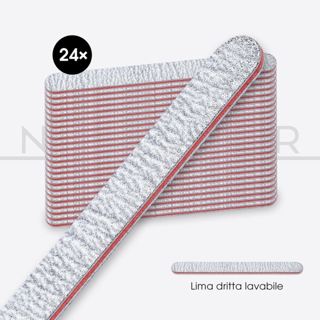 accesorios para uñas, nails nail art alta calidad 24x LIMA RECTA PROFESIONAL - Red Soul Nailfor 14,99 € Nailfor