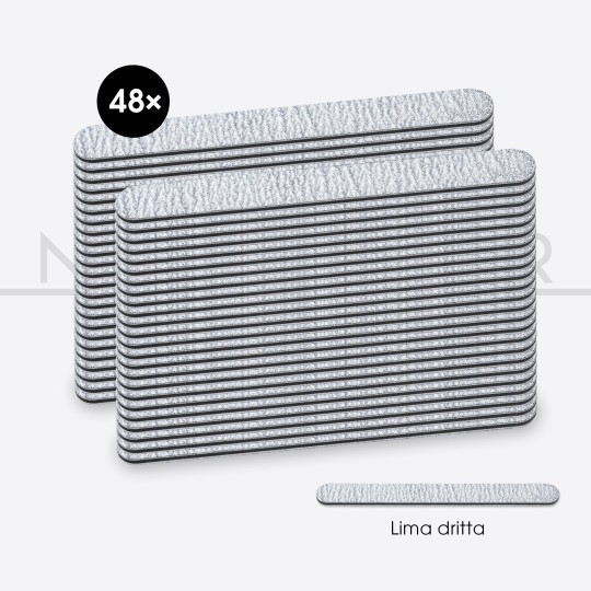 accessori per unghie, nails nail art alta qualità 48x LIMA DRITTA NERA 100/180 Nailfor 14,99 € Nailfor