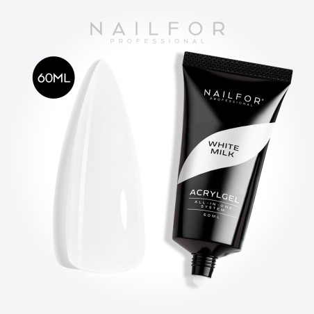 Nail Gel Reconstruction AcrylGel WHITE White Milk 60ML Nailfor €18.99
