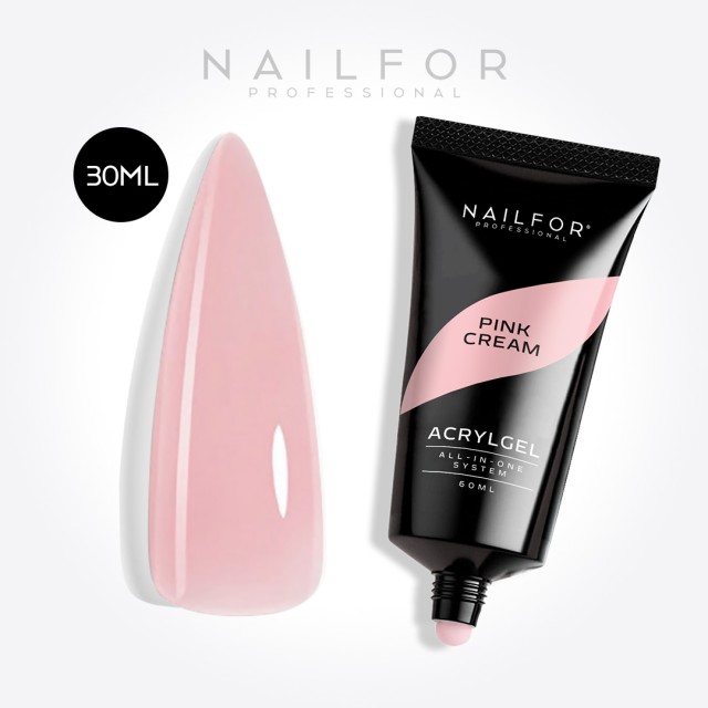 Gel per unghie ricostruzione ACRYLGEL PINK CREAM 30ML Nailfor 9,99 €