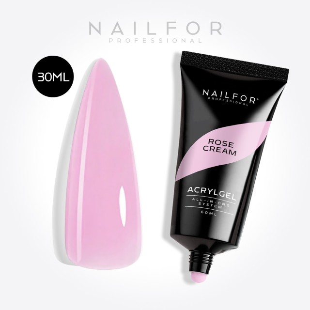 Gel per unghie ricostruzione ACRYLGEL ROSE CREAM 30ML Nailfor 9,99 €