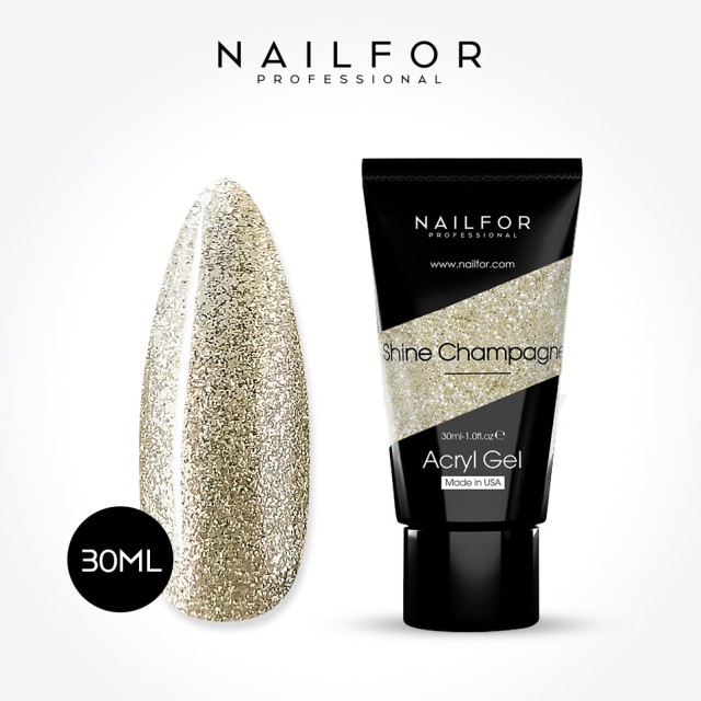 Gel per unghie ricostruzione ACRYLGEL SHINE CHAMPAGNE 30ML Nailfor 10,99 €