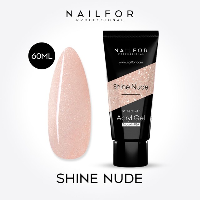 Gel per unghie ricostruzione ACRYLGEL SHINE NUDE 60ML Nailfor 18,99 €