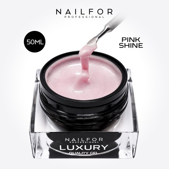 Nail reconstruction Gel AcrylGel Soft - Microglitter Pink Shine 50ML Nailfor €19.99