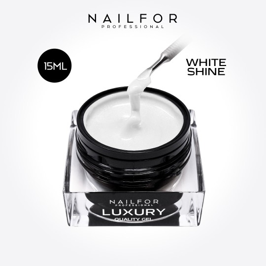 Gel per unghie ricostruzione ACRYLGEL SOFT - MICROGLITTER WHITE SHINE 15ML Nailfor 12,49 €