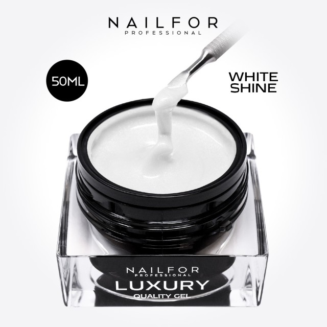 Gel per unghie ricostruzione ACRYLGEL SOFT - MICROGLITTER WHITE SHINE 50ML Nailfor 19,99 €