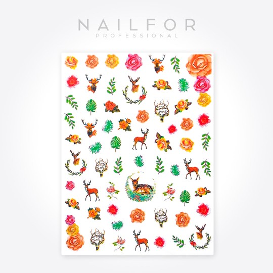 nail art decoration nail reconstruction Stickers ST570 Nailfor €1.99