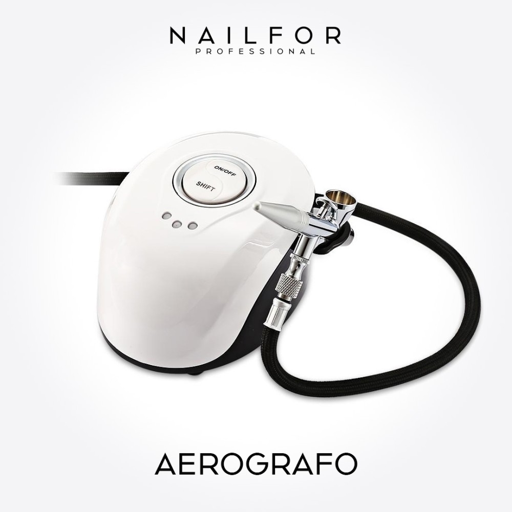 AEROGRAFO PROFESSIONALE PER NAIL ART BT19B - BIANCO - Nailfor