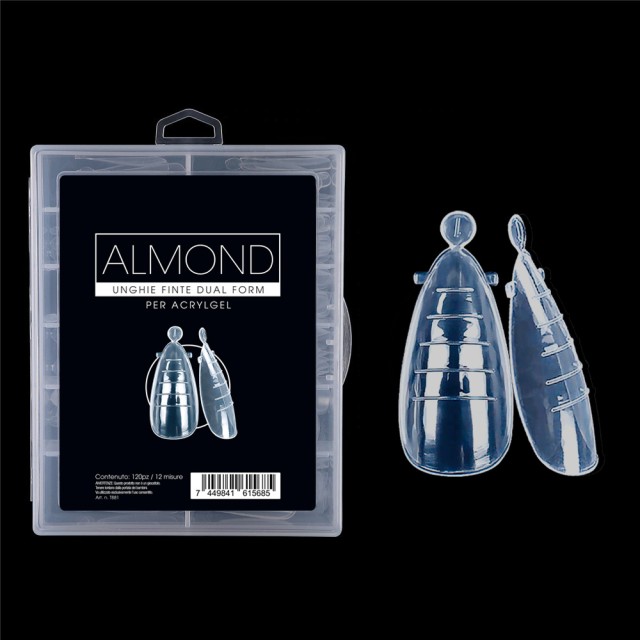 nail accessories, nails nail art high quality Almond AcrylGel Dual Tips ( Dual System FORMS) – 120PCS Nailfor €7.99 Nailfor