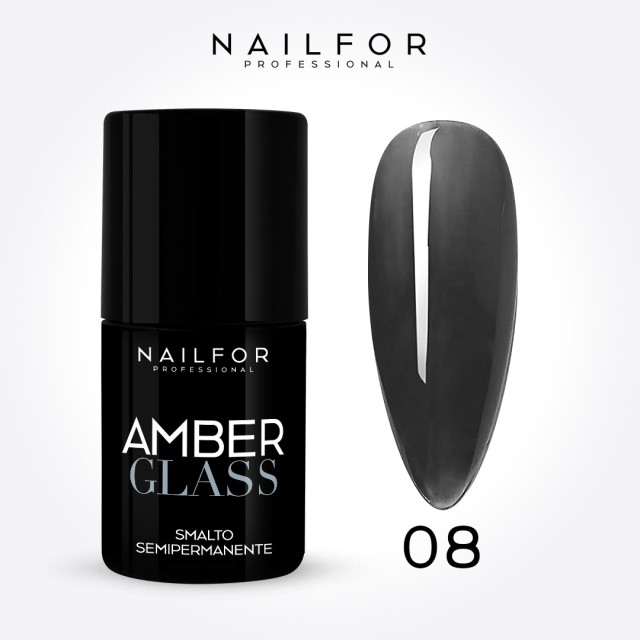 AMBER Glass SEMI-PERMANENT nail polish - 08