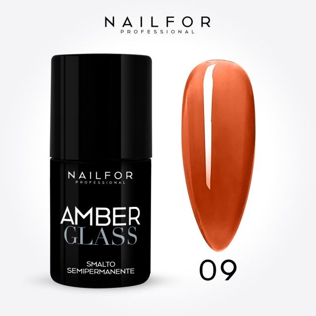 AMBER Glass SEMI-PERMANENT nail polish - 09
