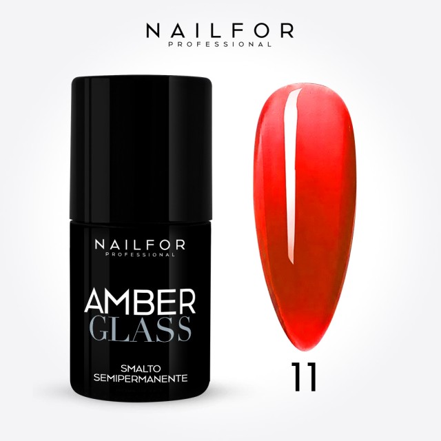 AMBER Glass SEMI-PERMANENT nail polish - 11