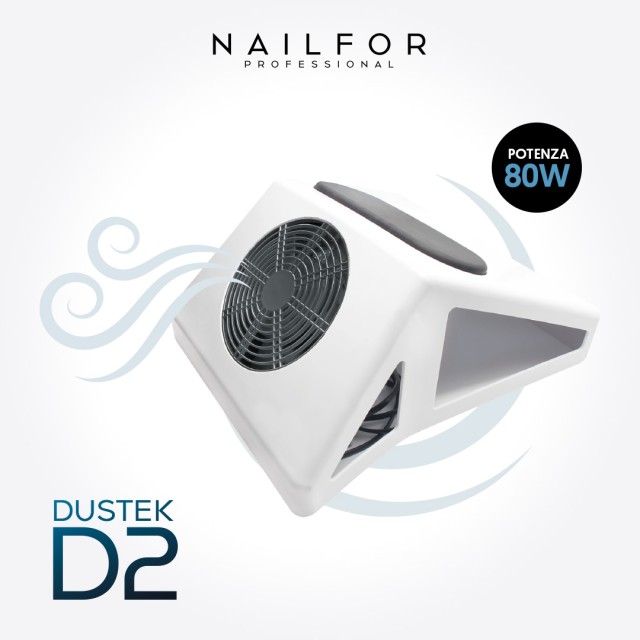 Aspiratore Dustek D2 da tavolo con poggiamani 80W - Nailfor
