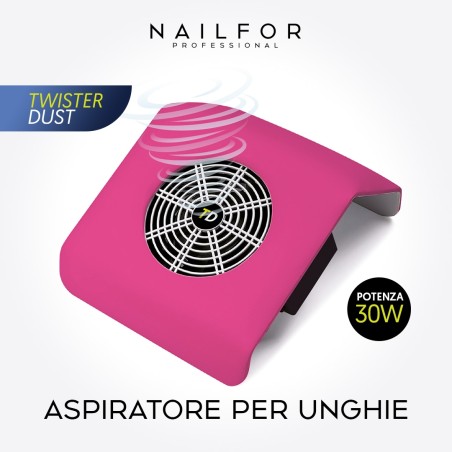 nail reconstruction equipment: Twisterdust tabletop aspirator 30W Pink €25.99
