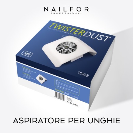 Equipo para reconstrucción de uñas: Aspirador de sobremesa Twisterdust 30W Rosa 25,99 €