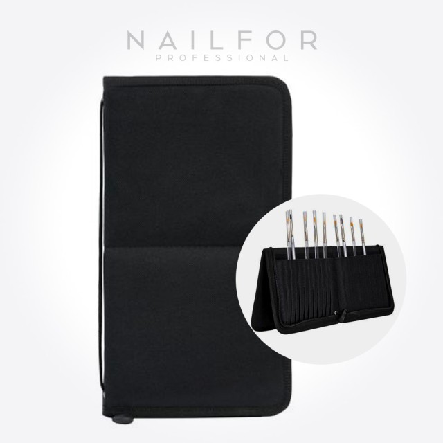 BRUSH HOLDER CASE - BLACK