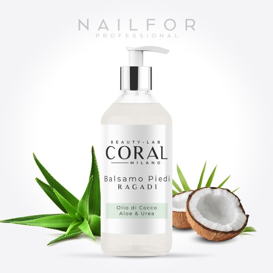 BALSAMO PIEDI CORAL Ragadi con Olio di Cocco - 500ml