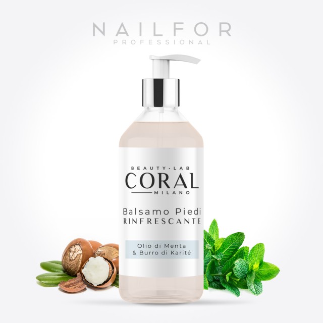 BÁLSAMO PARA PIES Coral Refrescante con Aceite de Menta - 500 ml