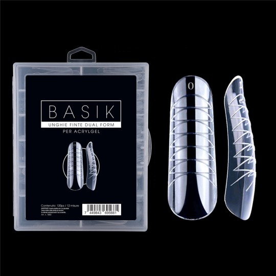 nail accessories, nails nail art high quality BASIK AcrylGel Dual Tips ( Dual System FORMS) – 120PZ Nailfor €7.99 Nailfor 2