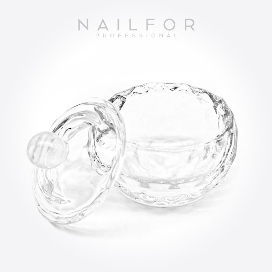 nail accessories, nails nail art high quality Glass Cup with Lid Circle for Acrylic Nailfor €1.79 Nailfor