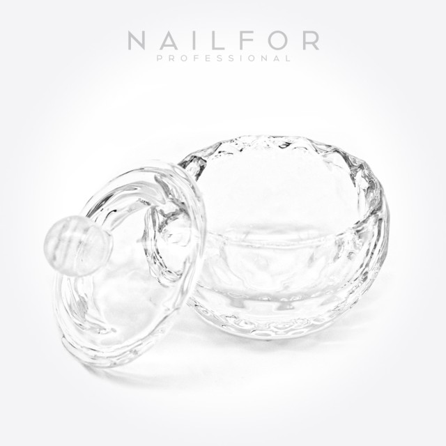 accessori per unghie, nails nail art alta qualità Bicchierino con Coperchio in Vetro Cerchio per Acrilico Nailfor 1,79 € Nailfor