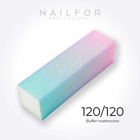 accessori per unghie, nails nail art alta qualità BUFFER mattoncino unicorno verde 120/120 - SINGOLO Nailfor 0,89 € Nailfor