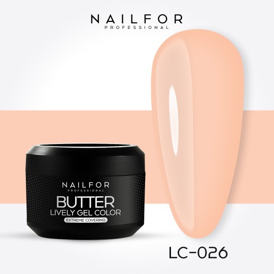 color gel para uñas, nail art , nails Color Gel de alta densidad Butter - LC026 | Nailfor 4,99 €