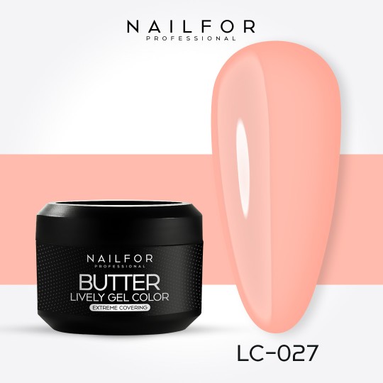 gel de couleur pour ongles, nail art , nails Gel Color haute densité Butter - LC027 | Nailfor 4,99 €