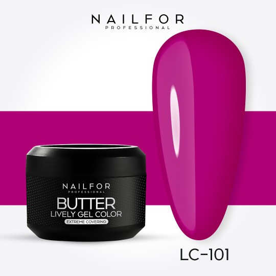 colore gel per unghie, nail art, nails Butter Alta Densità Gel Color - LC101 | Nailfor 4,99 €