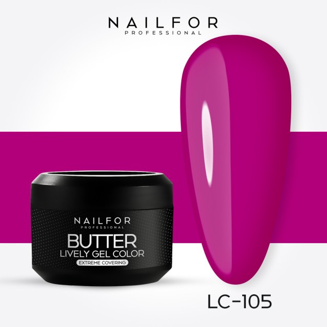 gel de couleur pour ongles, nail art , nails Gel Color haute densité Butter - LC105 | Nailfor 4,99 €