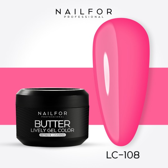 nail gel color, nail art , nails Butter High Density Gel Color - LC108 | Nailfor €4.99