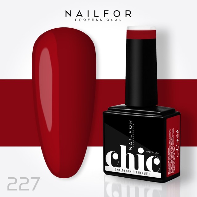 Semipermanente smalto colore per unghie: CHIC SMALTO SEMIPERMANENTE - 227 Nailfor 7,99 €