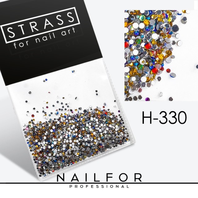 decorazione nail art ricostruzione unghie DECORAZIONE CRISTALLI STRASS H330 Nailfor 6,99 €