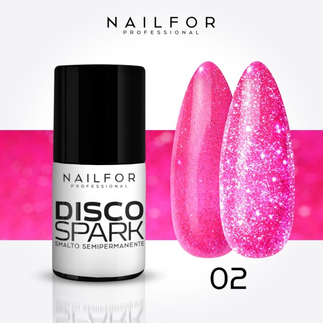 Spark Disco SEMI-PERMANENT gel nail polish - 02