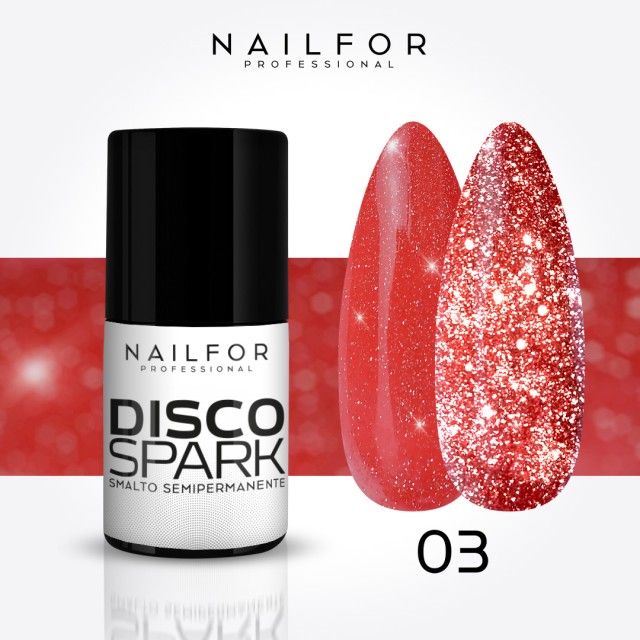 Spark Disco SEMI-PERMANENT gel nail polish - 03