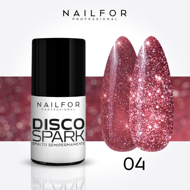 Spark Disco SEMI-PERMANENT gel nail polish - 04