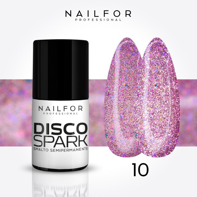 Vernis Gel semi-permanent Disco spark - 10