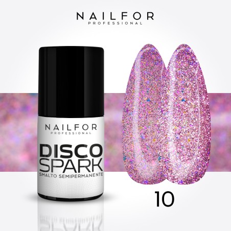 Spark Disco SEMI-PERMANENT gel nail polish - 10